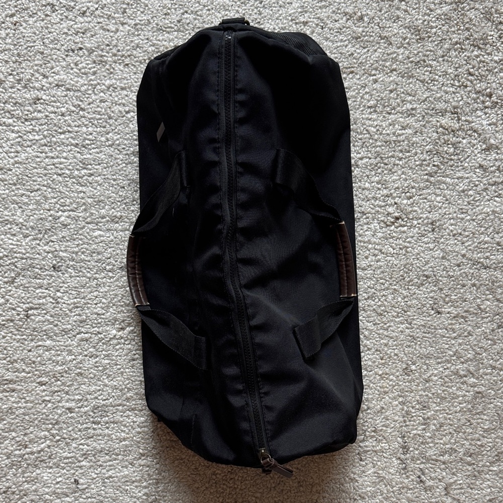 Goodfellow & Co Black Duffel Bag with Brown Handle Accents